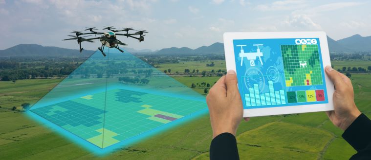 A tecnologia no campo: uso de drones na agricultura
